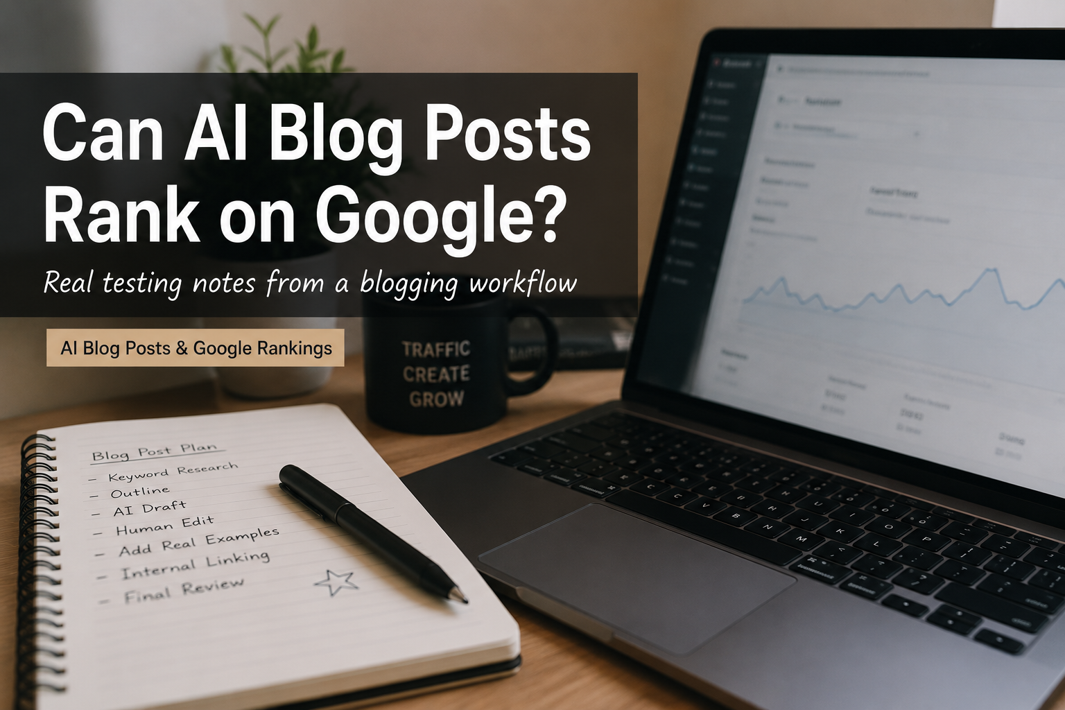 can AI blog posts rank on Google — illustrated guide 2026