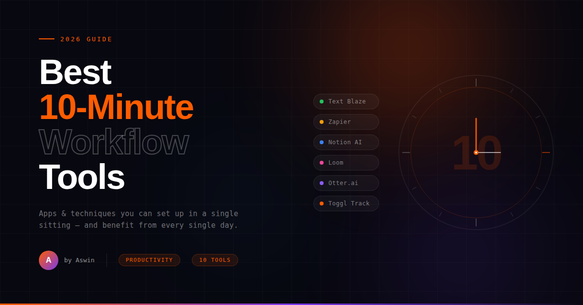 10-Minute Workflow Tools