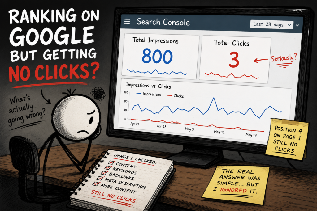 My Blog Ranking But Getting No Clicks