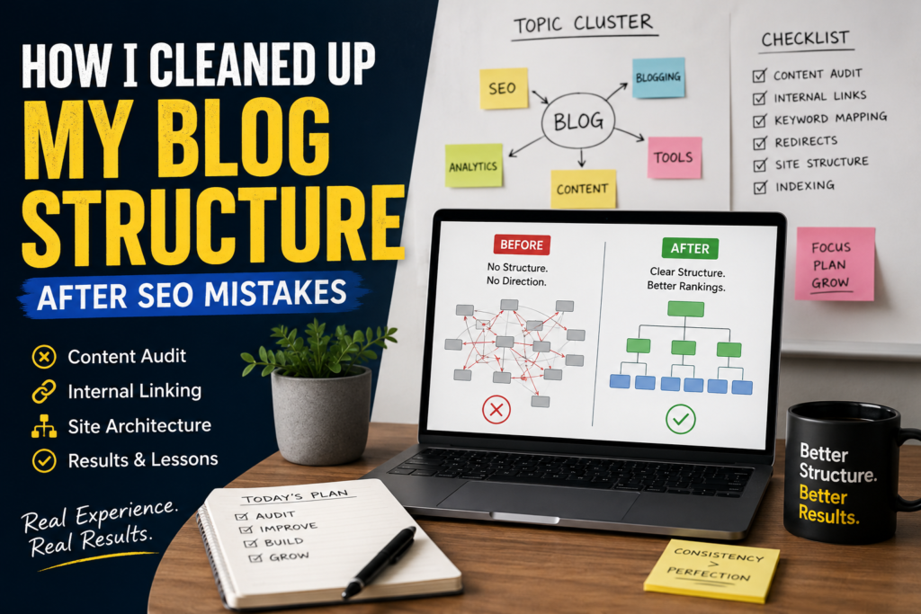 Blog Structure After SEO Mistakes: What Actually Worked Blog Structure After SEO